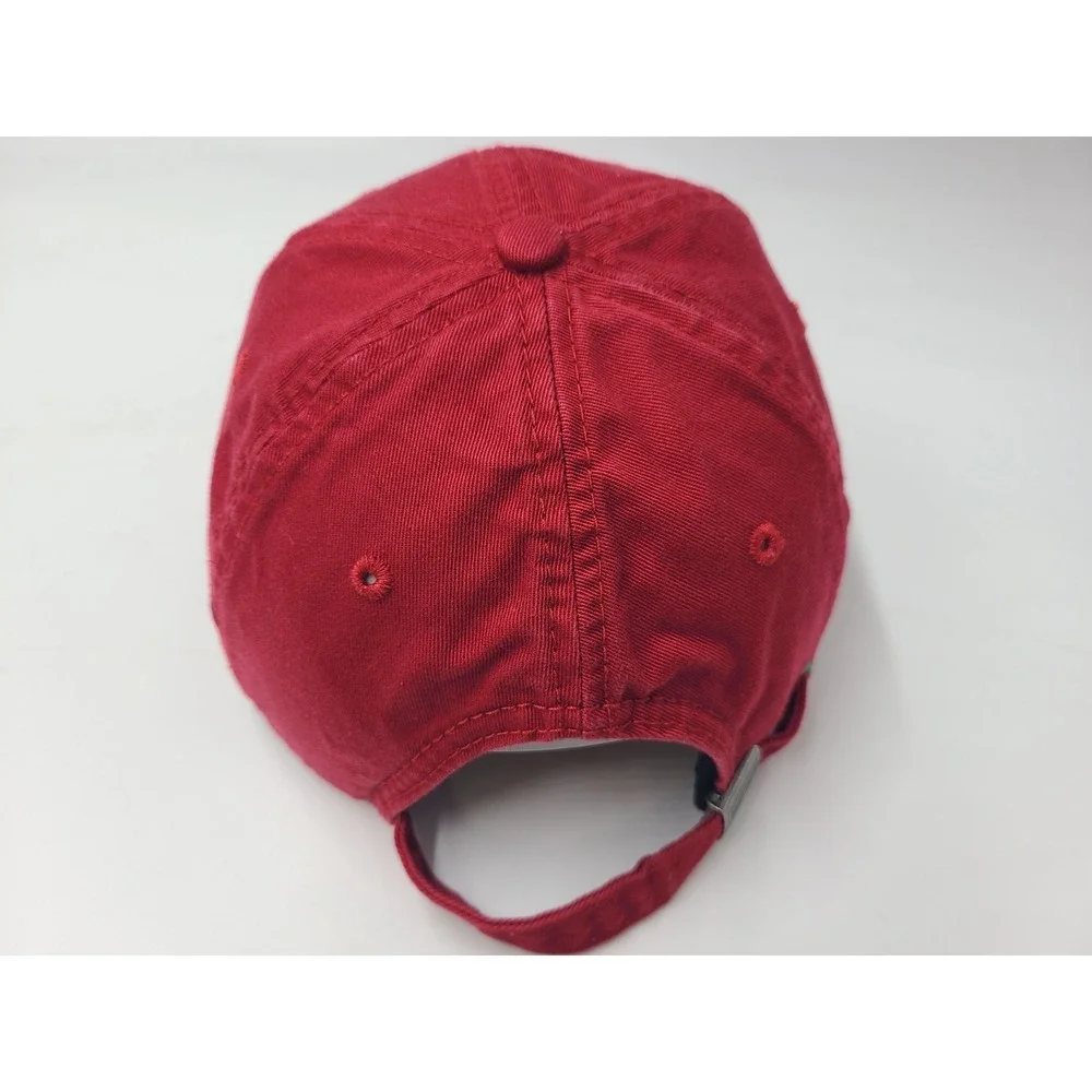 Tommy Hilfiger Est 1985 Strapback Adjustable (Fits Small) Hat Cap Cotton Dad Red